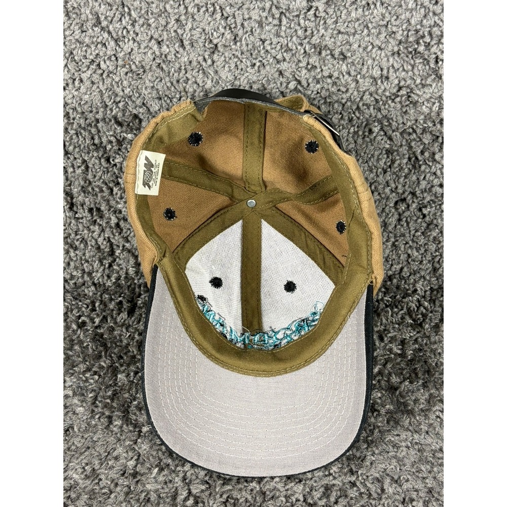 Vintage 1996 MTV Dennis Rodman World Tour Hat Top of the World Tan Strapback Cap - Picture 4 of 8